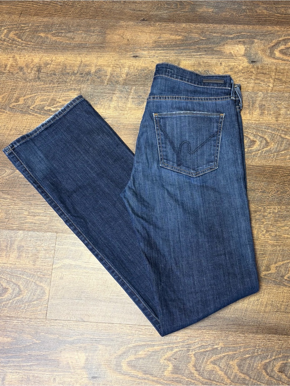 Citizens Of Humanity Amber Jeans Womens 30 Blue Bootcut Stretch Mid Rise Dark